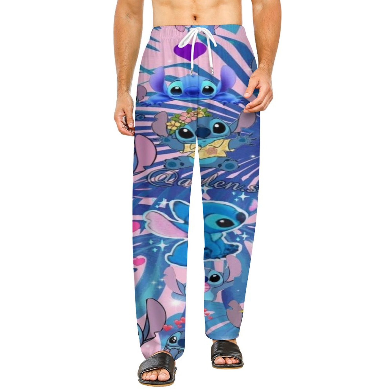 Stitch Pajama Pants for Men Women Cute Unisex Sleep Lounge Pants