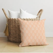Stitch Patch Peach Throw Pillow