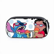 BAYTORY Multi-Compartment Pencil Case, Large Stitch Pencil