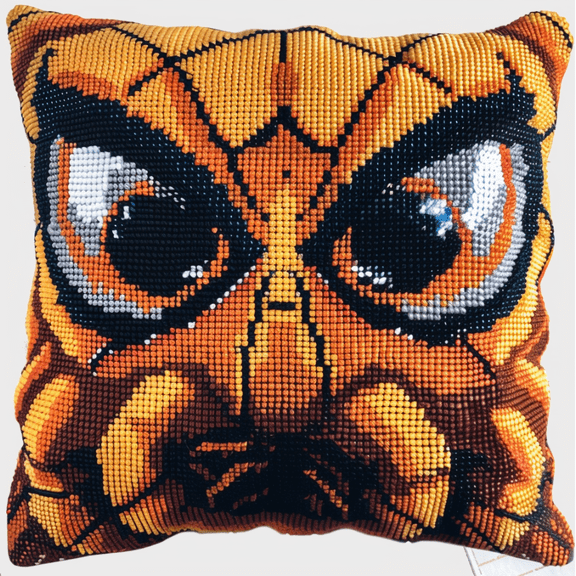 Stitch Pillow Case Animal Spiders Cross Stitch Cushion Cover Embroidery Kit Pillowcases 18x18in