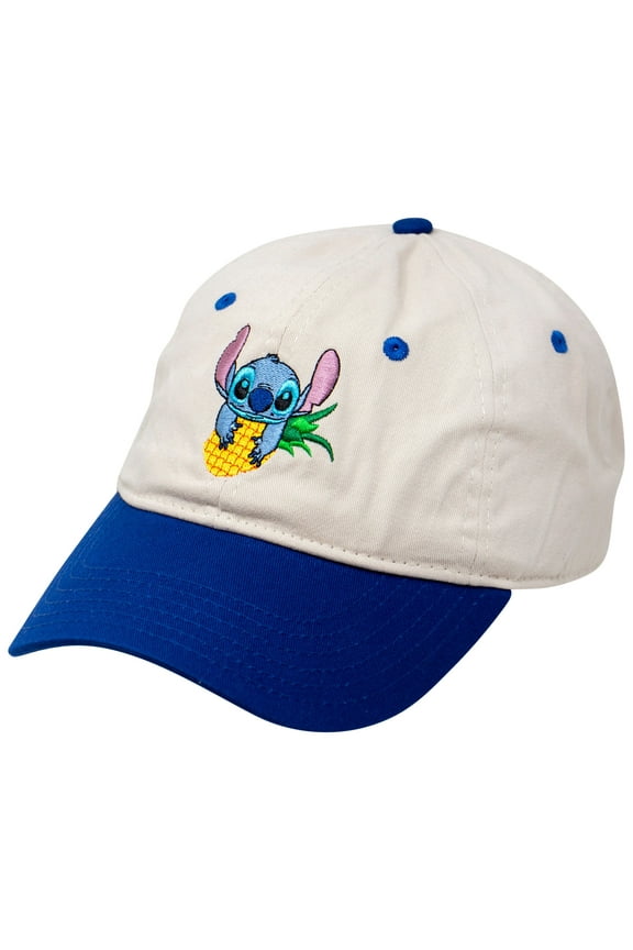 Stitch Pineapple Two Tone Washed Dad Cap