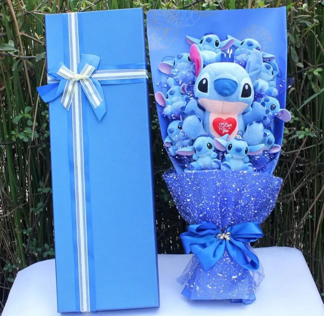 Stitch Bouquet Fiori San Valentino Compleanno Consegna 14gg lavorativi