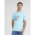 thumbnail image 1 of Stitch Pride Men's and Big Men's Graphic Tee with Short Sleeves, Sizes S-3XL, 1 of 3