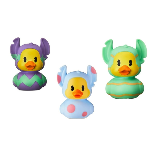 Stitch Purple, Blue, and Green Bath Duck