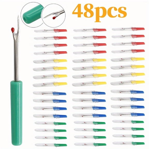 Stitch Ripper 48 PCS Set, Colorful Seam Remover for Sewing, Hem Ripper Tool for Removing Seams and Opening Stitches