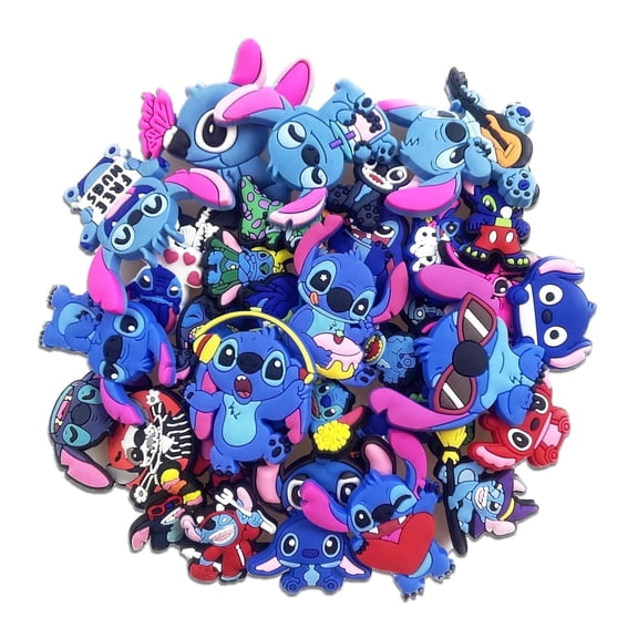Ivasky  Stitch croc charms, Cute Shoe Decoration for Croc ,Suitable for Kids, Boys, Girls, Men, Women 30 Pieces, Multicolor