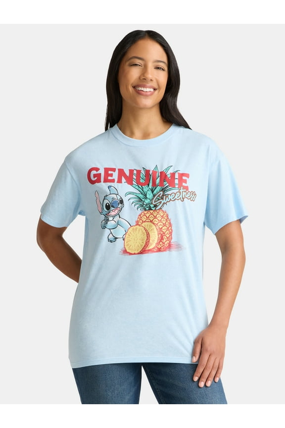 Stitch Women’s Genuine Sweetness Graphic Tee, Sizes XXS-XXL
