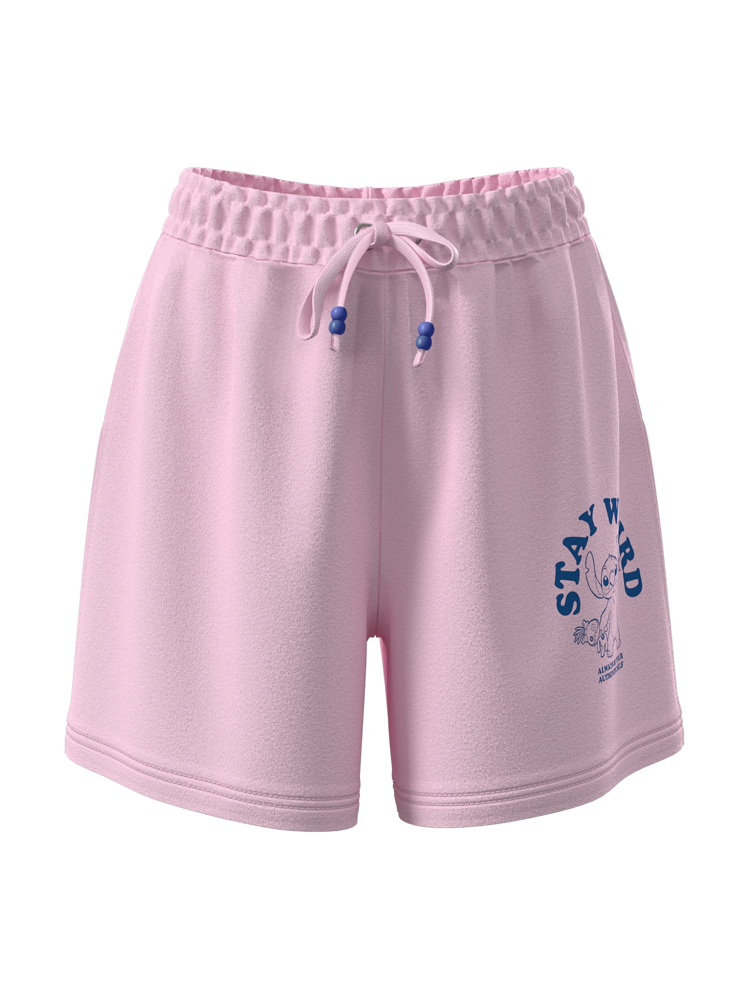 Stitch Stay Weird Wink Apparel, Graphic Juniors Gym Shorts, Sizes XS3XL (Juniors)