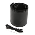thumbnail image 1 of Stitch Steering Wheel Cover - Universal Microfiber Leather DIY Sew On Steering Wheel Covers Wrap 15inch - Black, 54x11cm, 1 of 8