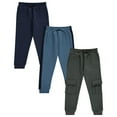 thumbnail image 1 of Stitch & Stone Boys 3 Pack CVC Fleece joggers, 1 of 4