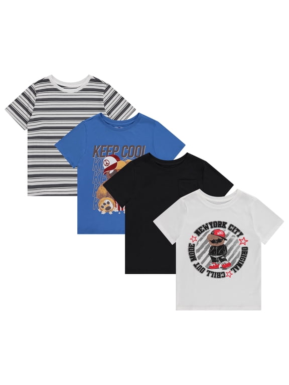 Boys 4pk SS graphic tees