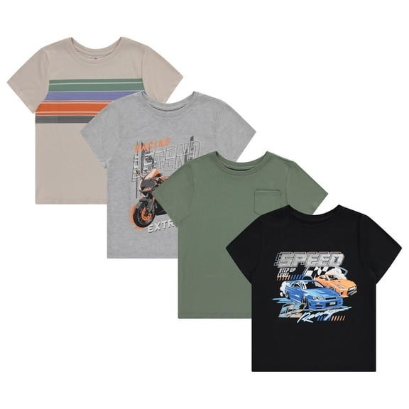 Stitch & Stone Boys 4pk SS graphic tees