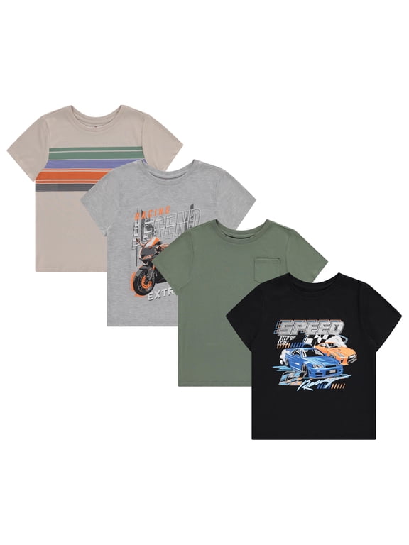Boys 4pk SS graphic tees