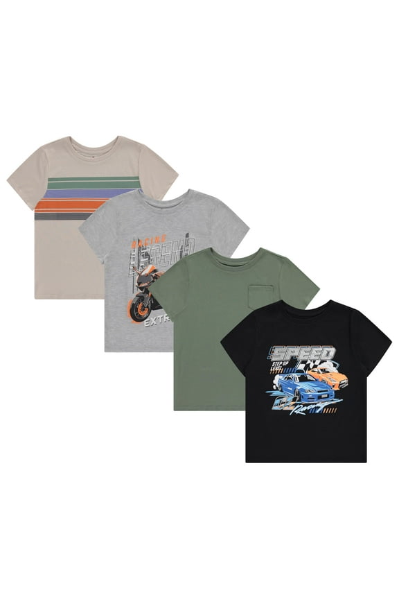 Boys 4pk SS graphic tees