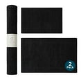 thumbnail image 1 of Stitch & Stone Microfiber Chenille Kitchen Mat - 2 Pack 18"x30" & 24"x40" Black, 1 of 8