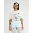 thumbnail image 1 of Stitch Surf Women's Oversized Tie Dye Tee with Short Sleeves, Sizes XXS-XXL, 1 of 5
