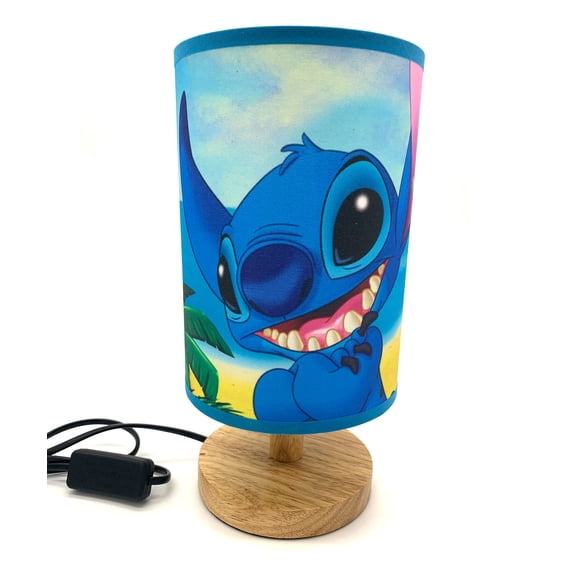 Stitch Table Lamp Night Light Wood Base Room Decoration or Great Gift Ideas