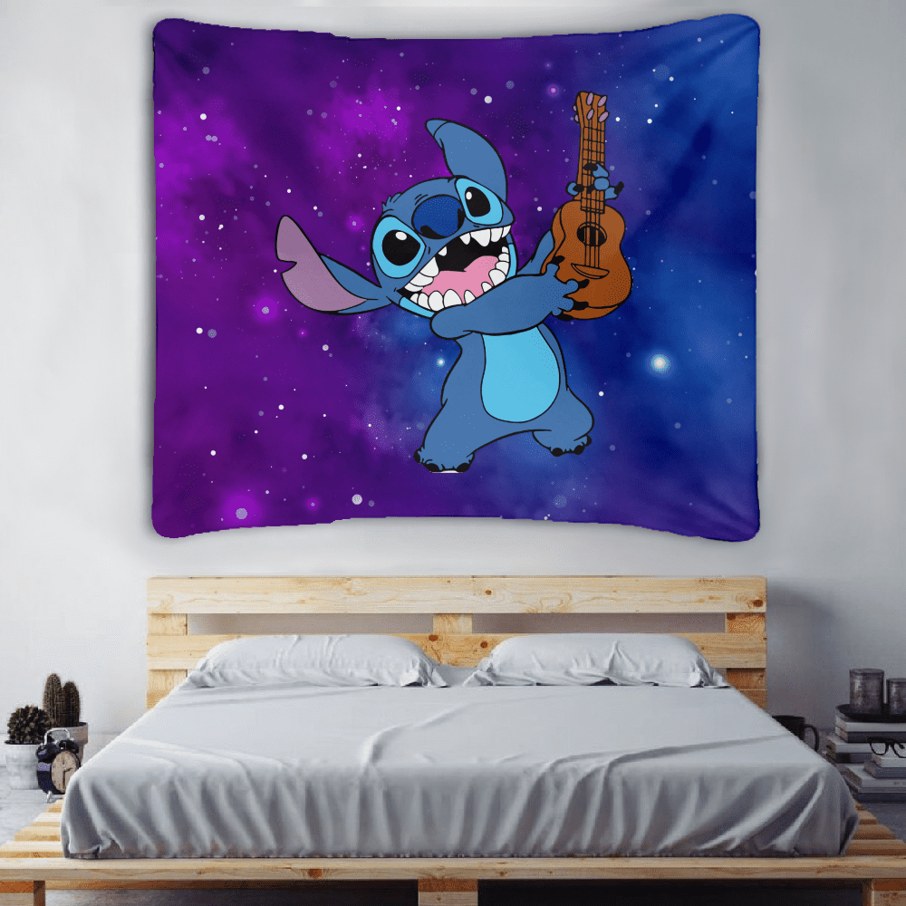 Stitch Tapestry Wall Tapestry for Bedroom Aesthetic Lilo & Stitch