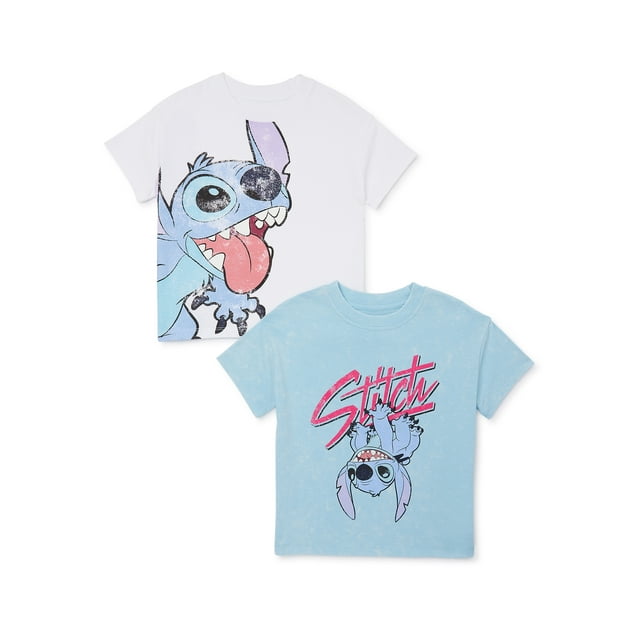 Stitch Toddler Boy Graphic Tees, 2-Pack, Sizes 2T-5T