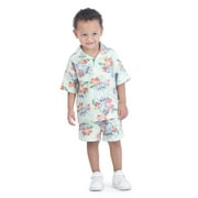 Stitch Toddler Boys’ Resort Shirt and Shorts Set, 2-Piece, Sizes 12M-5T