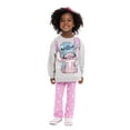 thumbnail image 1 of Stitch Toddler Girls Graphic Crewneck Sweatshirt and Flare Leggings Set, 2 Piece, Sizes 12M-5T, 1 of 8