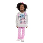 DISNEY FROZEN Stitch Toddler Girls Graphic Crewneck Sweatshirt and Flare Leggings Set, 2 Piece, Sizes 12M-5T