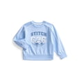 thumbnail image 1 of Stitch Toddler & Big Girls Active Graphic Sweatshirt with Long Sleeves, Sizes 12M-12, 1 of 6