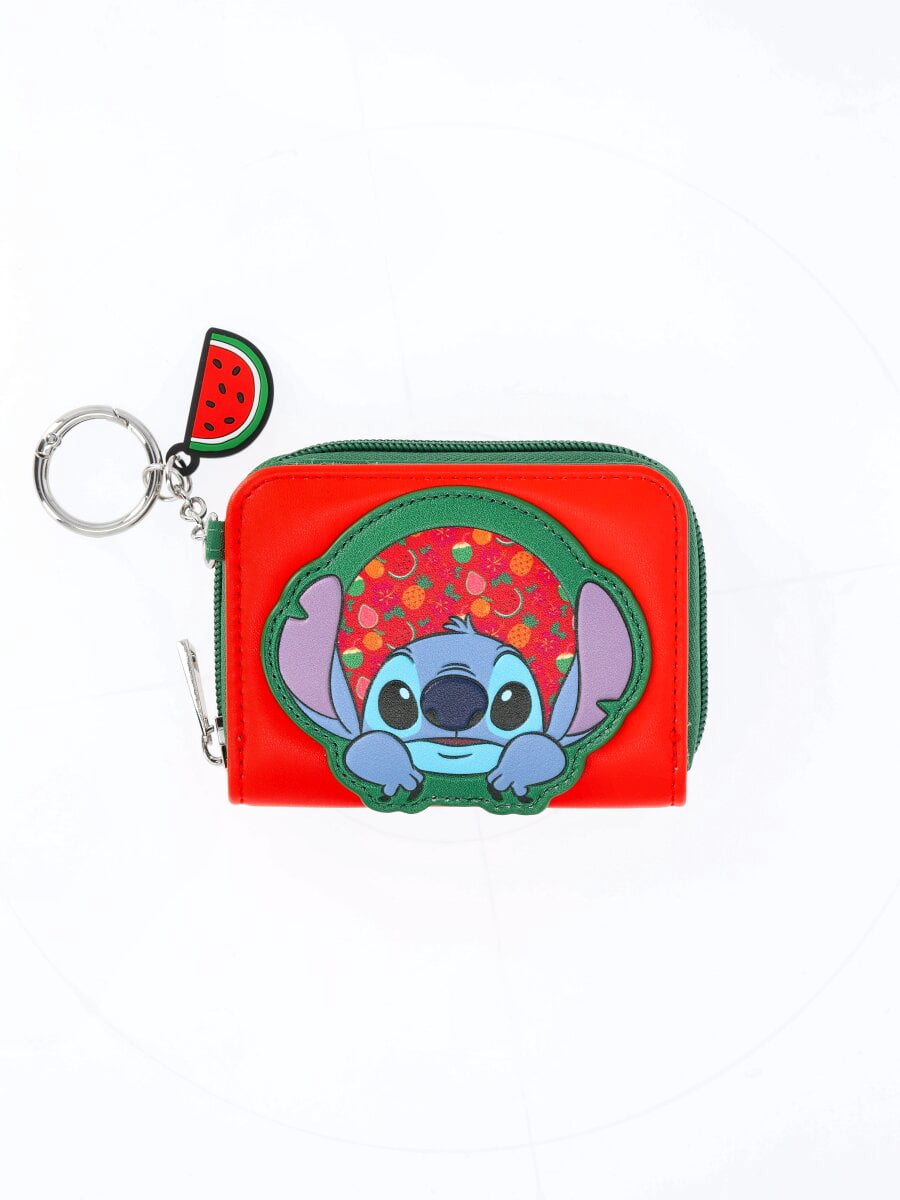 Disney Lilo & Stitch Women's Tropical Wallet with Watermelon Charm