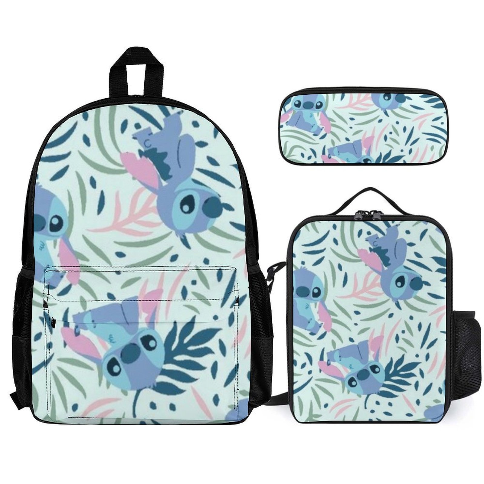 Pcs3 Backpack Stitch Tropical Pattern Backpack 3pcs/set Backpack For Travel With ...