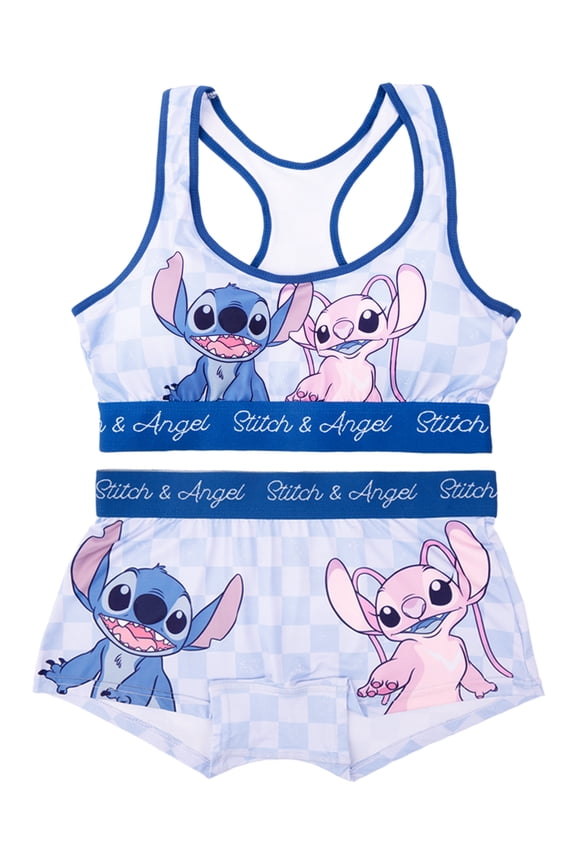 Woman's and Juniors Racerback Bra & Boyshort Underwear set, 2-Pack, Size S-XL