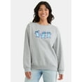 thumbnail image 1 of Stitch Women's Graphic Sweatshirt with Long Sleeves, Sizes XXS-XXL, 1 of 4