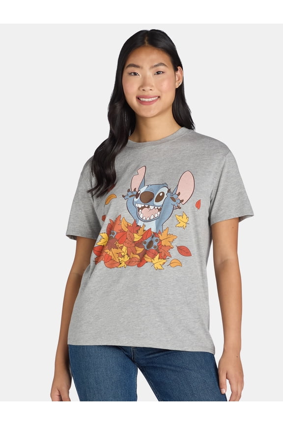 Stitch Women's Graphic Tee with Short Sleeves, Sizes XXS-XXL