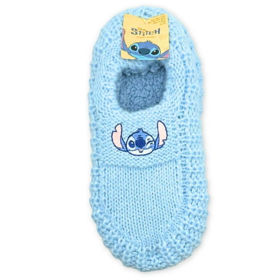 Stitch Women's Knit Slipper Socks with Embroidery, 1-Pack, Size 7-9.5