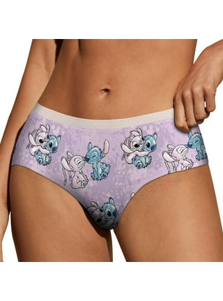 Disney Stitch Kawaii Panties Cotton Women Comfortable Cartoon Low