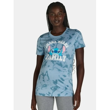 Stitch Women’s Maternity Graphic Tie-Dye Tee with Short Sleeves, Sizes XS-2X