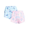 thumbnail image 1 of Stitch Women's and Women's Plus Jersey Sleep Shorts, 2-Pack, Sizes XS-3X, 1 of 4