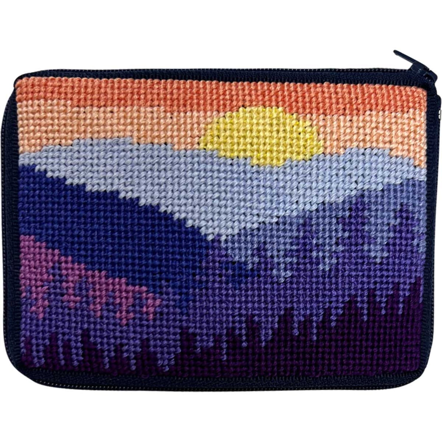 Stitch & Zip Coin Case Needlepoint Kit- Mountain Scene SZ242