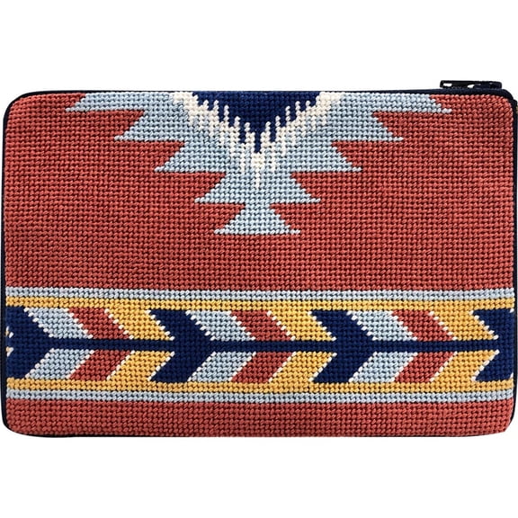 Stitch & Zip Needlepoint Cosmetic Purse Kit- Southwest