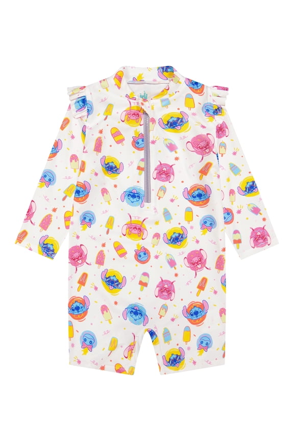 Character Baby Boy One- Piece Rash Guard Swimsuit, Sizes 0/3M- 24M