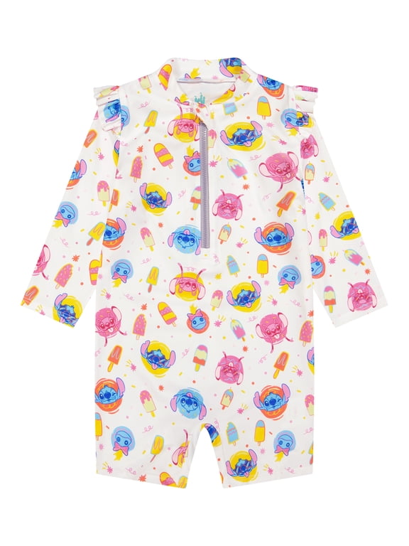 Character Baby Boy One- Piece Rash Guard Swimsuit, Sizes 0/3M- 24M