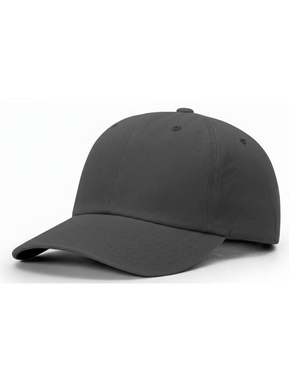 Men Women Adjustable Cap Deep Crown Athletic Hat, All Cotton Dad Hat, Outdoor Casual Headwear (US, Alpha, One Size, Dark Gray)