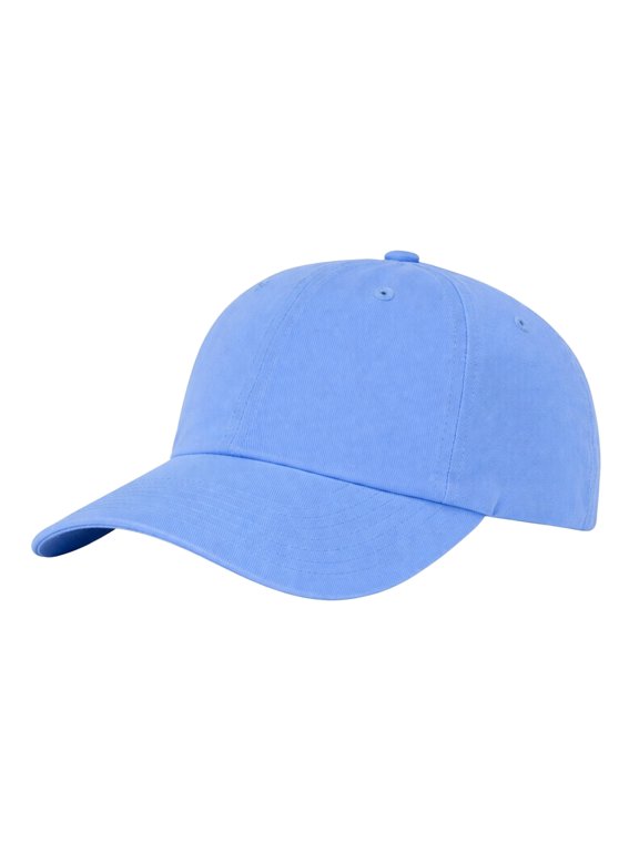 Men Women Adjustable Cap Deep Crown Athletic Hat, All Cotton Dad Hat, Outdoor Casual Headwear (US, Alpha, One Size, Sky Blue)