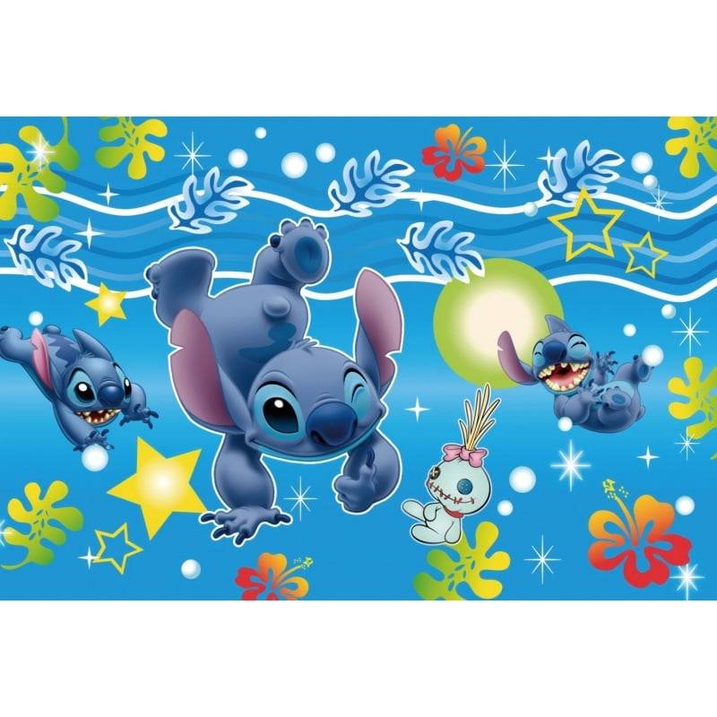 Stitch Fun Background Stitch birthday background cloth, birthday party decorations venue ...