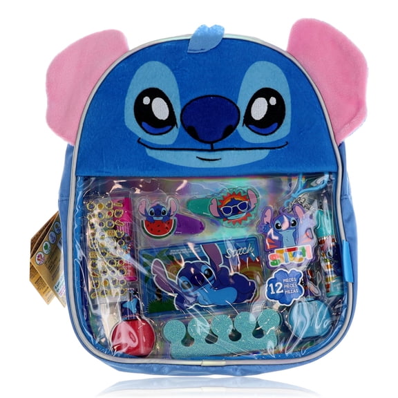 Stitch by Disney, 12 Piece Cosmetic Set with Bag for Kids