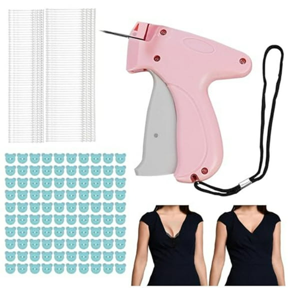 Stitch sewing machine for Clothing,New Quick Clothing Fixer,Mini Quick Repair Garment Sewing Machine, Quilt Fixer,Handheld Sewing Machine Instant Button Garment Connector Pink
