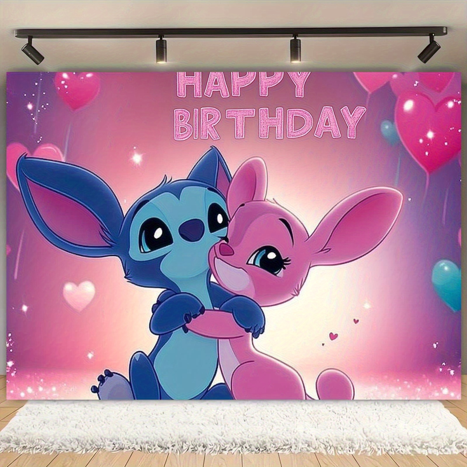 Stitch Fun Background Stitch themed party backgrounds, birthday decorations, family and ...