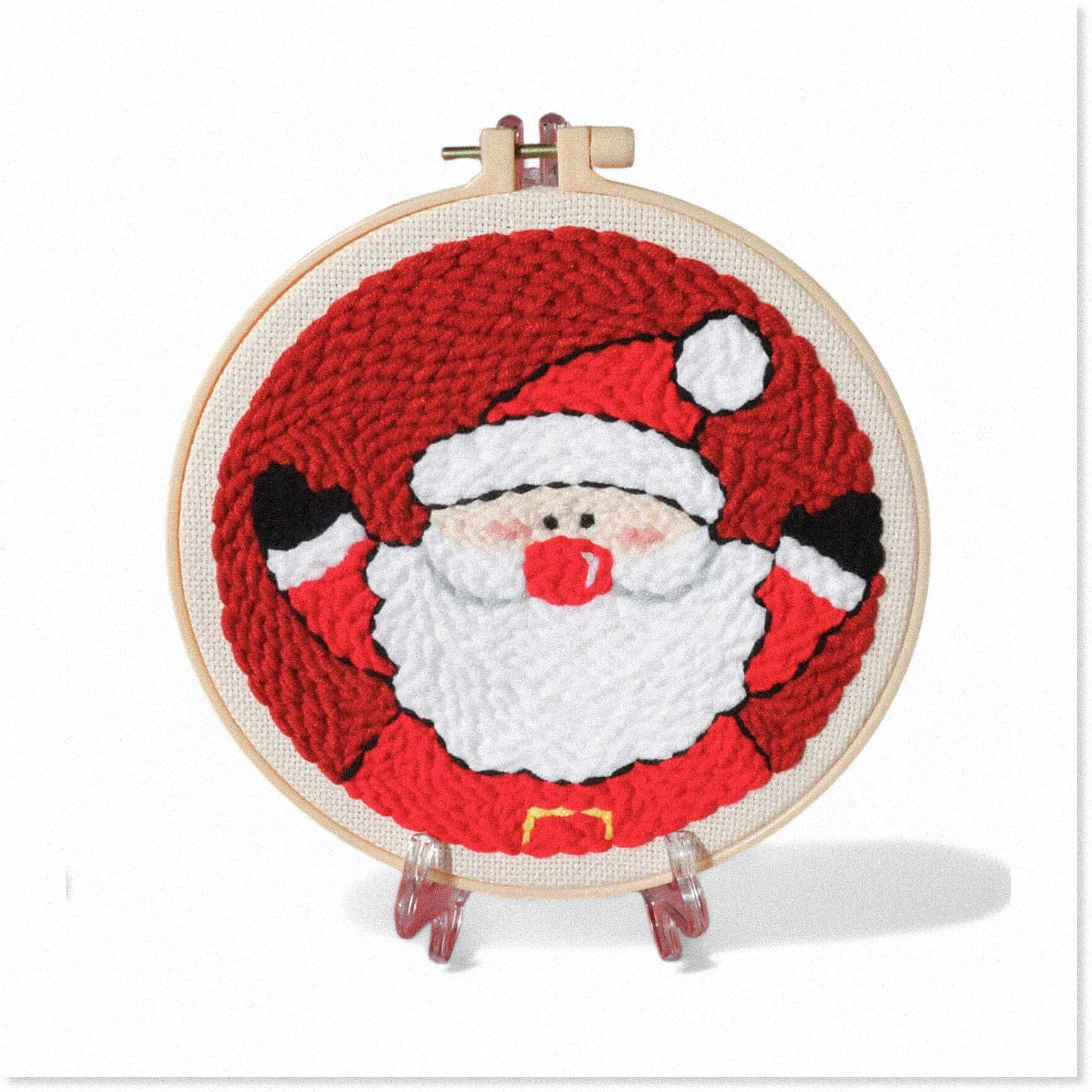 Kit De Punch Needle Rumpelstiltskin - Motif Poinsettia 976, Coton, Dimensions 22 X 32 Pouces, Neuf