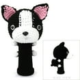 thumbnail image 1 of StitchHead Hand Stitched Yarn Animal Driver/Wood Head Cover (Boston Terrier), 1 of 3