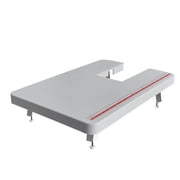 StitchTech Sewing Machine Extension Table Compatible with Singer Brand 44S, 4411, 4423, 4432, 4452, 5511, 5523, 5532, 6335 Heavy Duty Sewing Machines, Grey, 15" x 10"