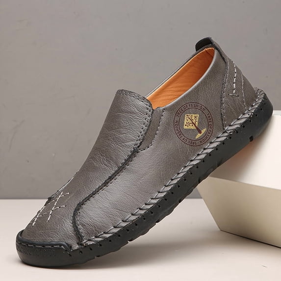 Stitched Decorative Slip-On Casual Loafers